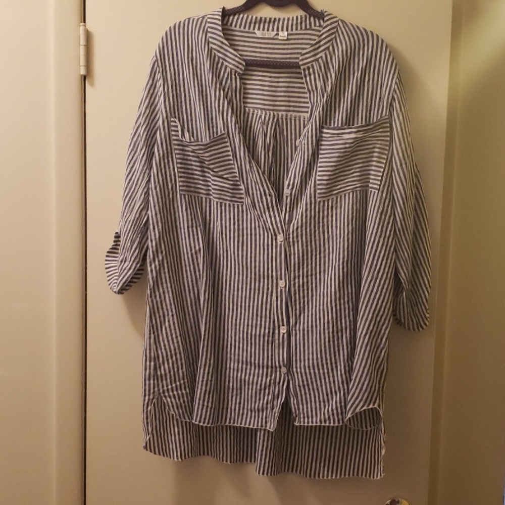 Tunic length button up